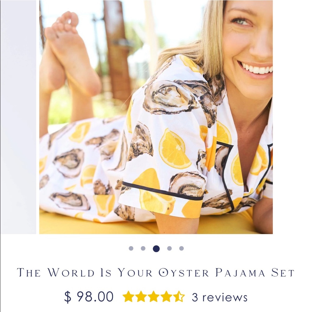 Katie Kime PJ Shorts Set, S/M, Cotton, worn TWICE